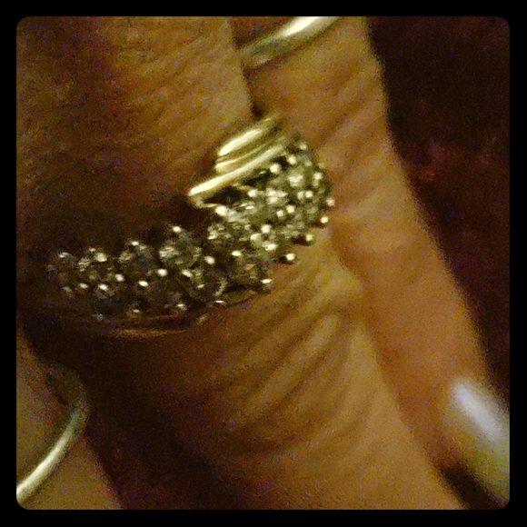 Diamond ring - 18 stones - Picture 1 of 1